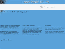 Tablet Screenshot of lonewolftours.ca